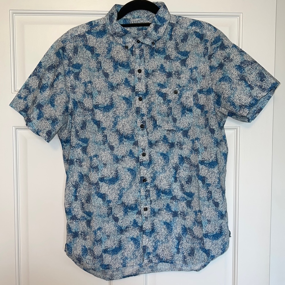Michael Bastian Medium Button Down Shirt Blue White
